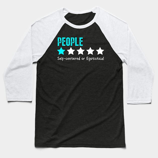 People One Star Baseball T-Shirt by Noshiyn